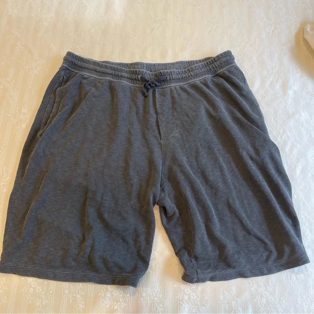 James Perse Charcoal Gray Cotton Drawstring Shorts